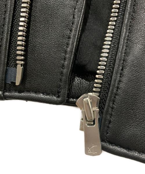 JACKROSE（ジャックローズ）JACKROSE (ジャックローズ) ラムレザーダブルライダース ブラック サイズ:Sサイズの古着・服飾アイテム