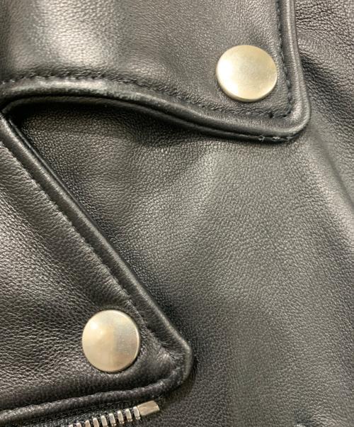 JACKROSE（ジャックローズ）JACKROSE (ジャックローズ) ラムレザーダブルライダース ブラック サイズ:Sサイズの古着・服飾アイテム