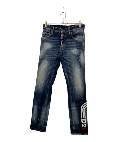 DSQUARED2（ディースクエアード）DSQUARED2 (ディースクエアード) Skater Jean インディゴ サイズ:SIZE 42の古着・服飾アイテム