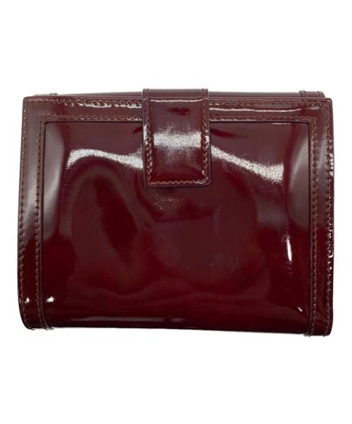 Salvatore Ferragamo（サルヴァトーレ フェラガモ）Salvatore Ferragamo (サルヴァトーレ フェラガモ) 2つ折り財布 ボルドーの古着・服飾アイテム