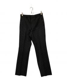 JOHN LAWRENCE SULLIVAN（ジョン ローレンス サリバン）の古着「ストライプパンツ」｜ブラック