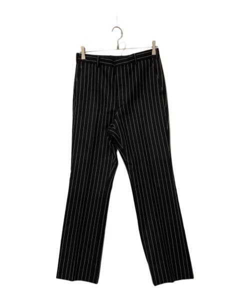 JOHN LAWRENCE SULLIVAN（ジョン ローレンス サリバン）JOHN LAWRENCE SULLIVAN (ジョン ローレンス サリバン) ストライプパンツ ブラック サイズ:SIZE 44の古着・服飾アイテム