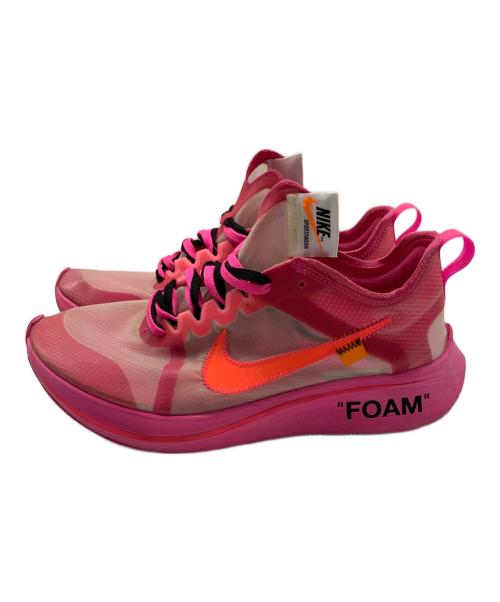 NIKE（ナイキ）NIKE (ナイキ) OFFWHITE (オフホワイト) Zoom Fly OFF White ピンク サイズ:27.5cmの古着・服飾アイテム