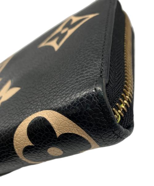 LOUIS VUITTON（ルイ ヴィトン）LOUIS VUITTON (ルイ ヴィトン) モノグラム アンプラントジッピー ウォレット ブラック×ベージュの古着・服飾アイテム