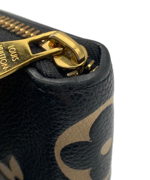 LOUIS VUITTON（ルイ ヴィトン）LOUIS VUITTON (ルイ ヴィトン) モノグラム アンプラントジッピー ウォレット ブラック×ベージュの古着・服飾アイテム