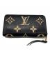 LOUIS VUITTON (ルイ ヴィトン) モノグラム アンプラントジッピー ウォレット ブラック×ベージュ：75000円