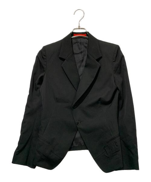 Y's（ワイズ）Y's (ワイズ) 赤タグ デザインショートジャケット ブラック サイズ:Mサイズの古着・服飾アイテム