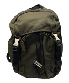 PRADA（プラダ）の古着「ナイロンリュック」｜グリーン×ブラック