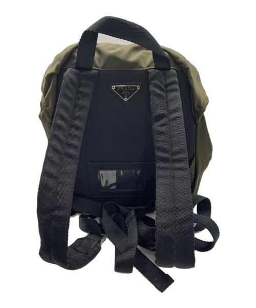 PRADA（プラダ）PRADA (プラダ) ナイロンリュック グリーン×ブラックの古着・服飾アイテム