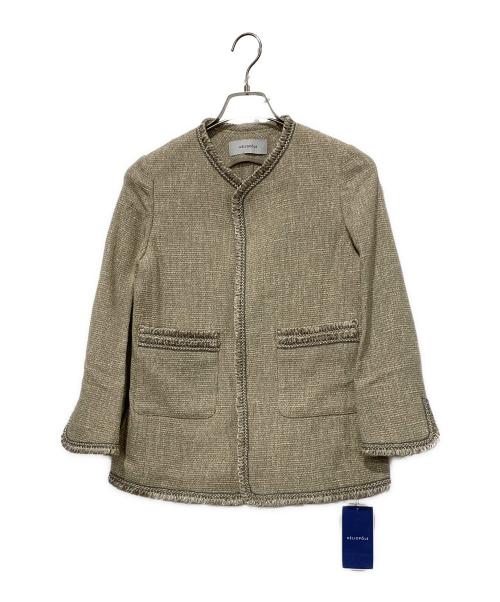 heliopole（エリオポール）heliopole (エリオポール) BLADE EDGE TWEED JACKET ベージュ サイズ:SIZE 36の古着・服飾アイテム