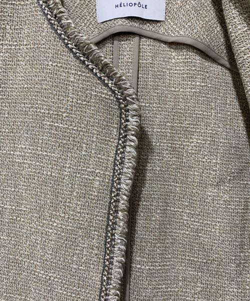 heliopole（エリオポール）heliopole (エリオポール) BLADE EDGE TWEED JACKET ベージュ サイズ:SIZE 36の古着・服飾アイテム