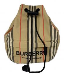 BURBERRY（バーバリー）の古着「巾着バッグ ノバチェック」｜ベージュ