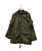 AVIREXアヴィレックス）の古着「フーデッドレザージャケット」｜オリーブ