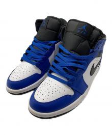 NIKE（ナイキ）の古着「Air Jordan 1 Mid　"Game Royal/White/Black"」｜ホワイト×ブラック×ブルー