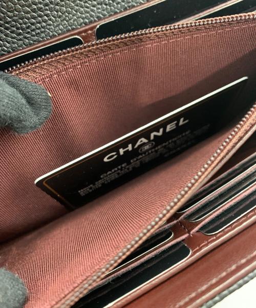 CHANEL（シャネル）CHANEL (シャネル) マトラッセ　キャビアスキン ブラックの古着・服飾アイテム