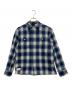 Schott（ショット）の古着「オンブレチェック フランネルシャツ」｜ブルー×ホワイト