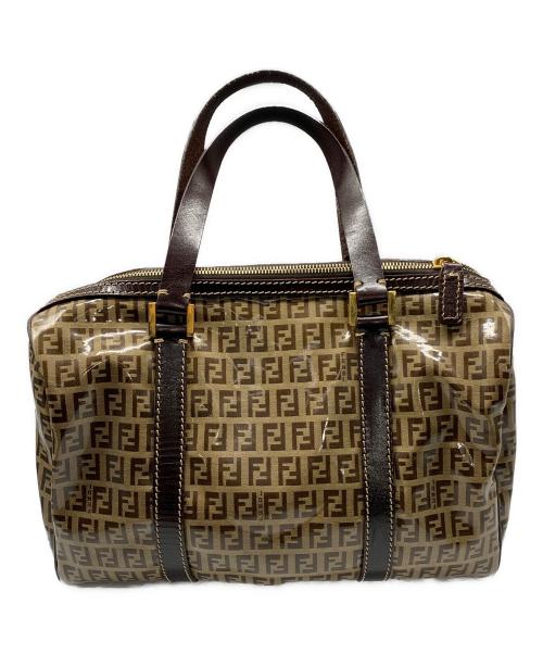 FENDI（フェンディ）FENDI (フェンディ) ミニボストンバッグ　ズッカ ブラウンの古着・服飾アイテム