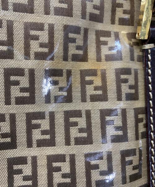 FENDI（フェンディ）FENDI (フェンディ) ミニボストンバッグ　ズッカ ブラウンの古着・服飾アイテム