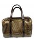 FENDI (フェンディ) ミニボストンバッグ　ズッカ ブラウン：20000円