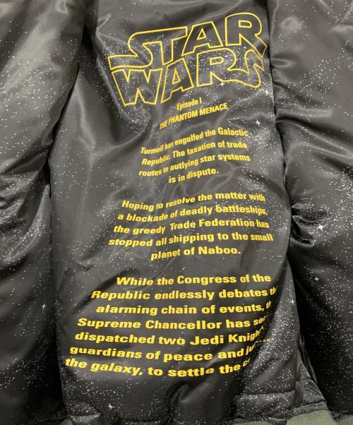 AVIREX（アヴィレックス）AVIREX (アヴィレックス) STAR WARS (スターウォーズ) STAR WARS　MA-1ジャケット グリーン サイズ:Ｍの古着・服飾アイテム