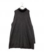 IENAイエナ）の古着「SURIALPACA混シャギーチュニック ニット タートルネック」｜グレー