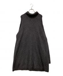 IENA（イエナ）の古着「SURIALPACA混シャギーチュニック ニット タートルネック」｜グレー