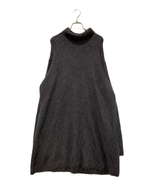 IENA（イエナ）IENA (イエナ) SURIALPACA混シャギーチュニック ニット タートルネック グレー サイズ:Freeの古着・服飾アイテム