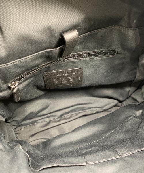 COACH（コーチ）COACH (コーチ) スペースコレクション　レザーリュック ブラックの古着・服飾アイテム
