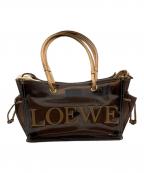 LOEWEロエベ）の古着「アナグラムビニールバッグ」｜ブラウン