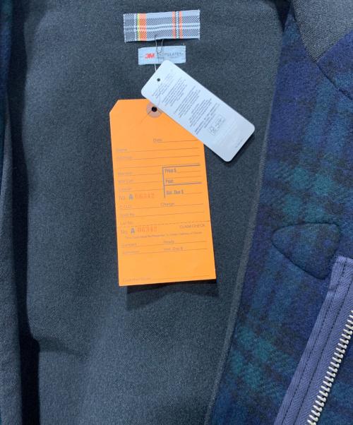 JACKSON MATISSE（ジャクソンマティス）JACKSON MATISSE (ジャクソンマティス) グレンチェックダッフルコート ネイビー×グリーン サイズ:Mサイズの古着・服飾アイテム