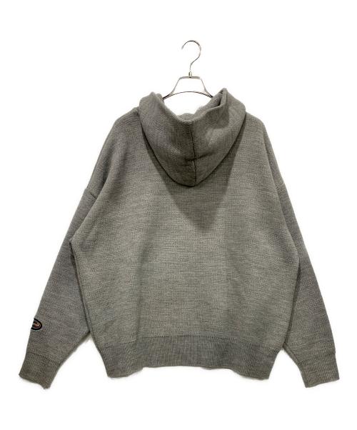 paragraph（パラグラフ）paragraph (パラグラフ) ニットパーカー グレー サイズ:不明の古着・服飾アイテム