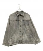 FRAMeWORKフレームワーク）の古着「エクストララージデニムジャケット」｜グレー