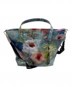 Think Bee!シンクビー!）の古着「ジャスミンローズ　2WAYトートバッグ」｜ブルー×ピンク