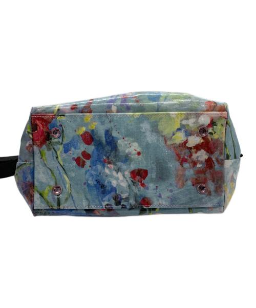 Think Bee!（シンクビー!）Think Bee! (シンクビー!) ジャスミンローズ　2WAYトートバッグ ブルー×ピンクの古着・服飾アイテム