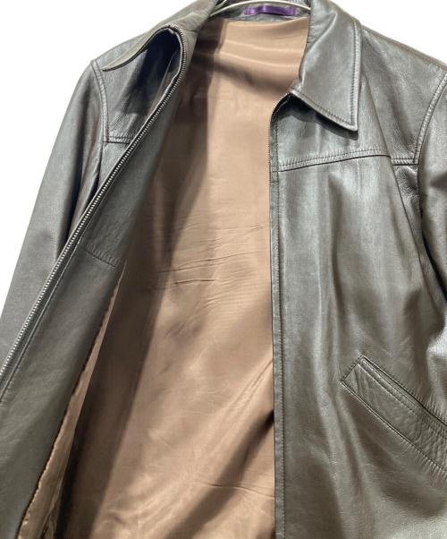 Paul Smith COLLECTION（ポールスミス コレクション）Paul Smith COLLECTION (ポールスミス コレクション) ラムレザージャケット ブラウン サイズ:Mサイズの古着・服飾アイテム