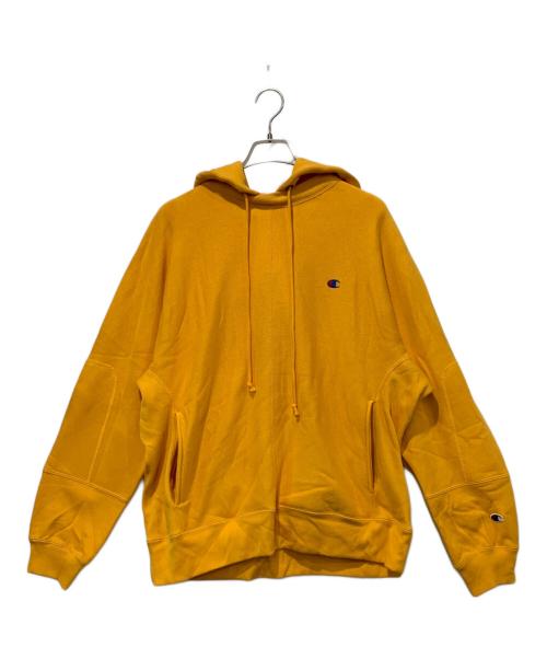 Champion REVERSE WEAVE（チャンピオン リバース ウィーブ）Champion REVERSE WEAVE (チャンピオン リバース ウィーブ) N.HOOLYWOOD (エヌ ハリウッド) プルオーバーパーカー イエロー サイズ:Mサイズの古着・服飾アイテム