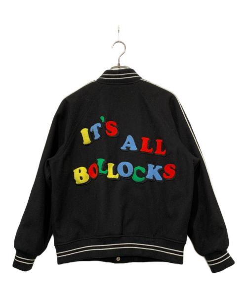 SUPREME（シュプリーム）SUPREME (シュプリーム) Jamie Reid (ジェイミー・リード) It's All Bollocks Varsity Jacket ブラック サイズ:Lサイズの古着・服飾アイテム