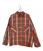 SAINT MICHAELセントマイケル）の古着「SA FRANNL SHIRT」｜レッド×グレー