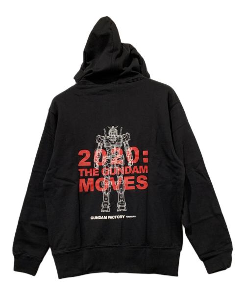 BANDAI（バンダイ）BANDAI (バンダイ) GUNDAM FACTORY YOKOHAMAジップパーカー ブラック サイズ:Lサイズの古着・服飾アイテム