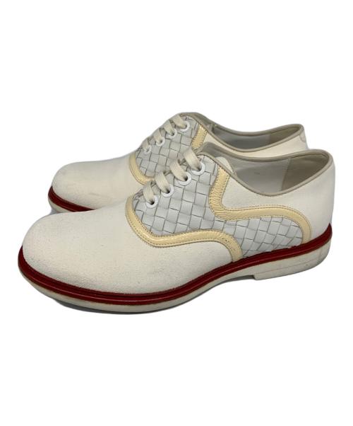 BOTTEGA VENETA（ボッテガベネタ）BOTTEGA VENETA (ボッテガベネタ) スニーカー ホワイト×レッド サイズ:SIZE 40の古着・服飾アイテム