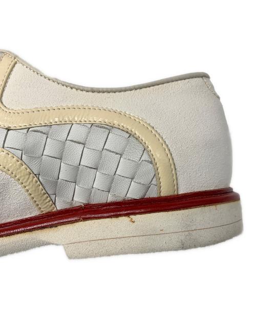 BOTTEGA VENETA（ボッテガベネタ）BOTTEGA VENETA (ボッテガベネタ) スニーカー ホワイト×レッド サイズ:SIZE 40の古着・服飾アイテム