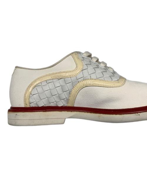 BOTTEGA VENETA（ボッテガベネタ）BOTTEGA VENETA (ボッテガベネタ) スニーカー ホワイト×レッド サイズ:SIZE 40の古着・服飾アイテム