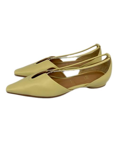 HENRI EN VARGO（ヘンリ エン ヴァーゴ）HENRI EN VARGO (ヘンリ エン ヴァーゴ) MIMOSA　フラットシューズ イエロー サイズ:SIZE 36の古着・服飾アイテム