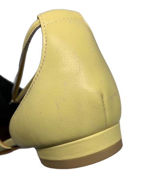 HENRI EN VARGO（ヘンリ エン ヴァーゴ）HENRI EN VARGO (ヘンリ エン ヴァーゴ) MIMOSA　フラットシューズ イエロー サイズ:SIZE 36の古着・服飾アイテム