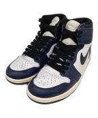 NIKEナイキ）の古着「AIR Jordan 1 Retro HIGH OG」｜ホワイト×ネイビー