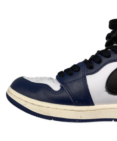 NIKE（ナイキ）NIKE (ナイキ) AIR Jordan 1 Retro HIGH OG ホワイト×ネイビー サイズ:25.5cmの古着・服飾アイテム