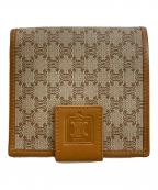 CELINEセリーヌ）の古着「マカダム　2つ折り財布」｜ベージュ