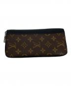 LOUIS VUITTONルイ ヴィトン）の古着「モノグラム マカサー　ジッピーウォレット・ヴェルティカル」｜ブラウン×ブラック