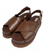 UNITED ARROWS TOKYOユナイテッドアローズトウキョウ）の古着「クロスバックベルトサンダル」｜ブラウン