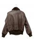 VAN (ヴァン) レザ-フライトジャケット ブラウン サイズ:L：15000円